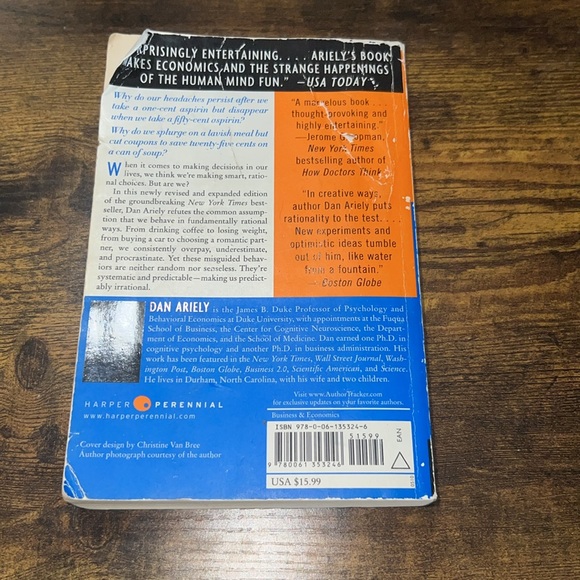 (sold) ✅ Predictably Irrational By Dan Ariely - Picture 3 of 3